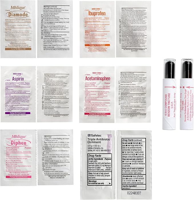 Adventure Medical Kits Mountain Series Medical Kit - Explorer - Emergency Medical First Aid Kit - For 4 People for 7 Days - Comes with a Trauma Pad, Medicine, Guide Book & More