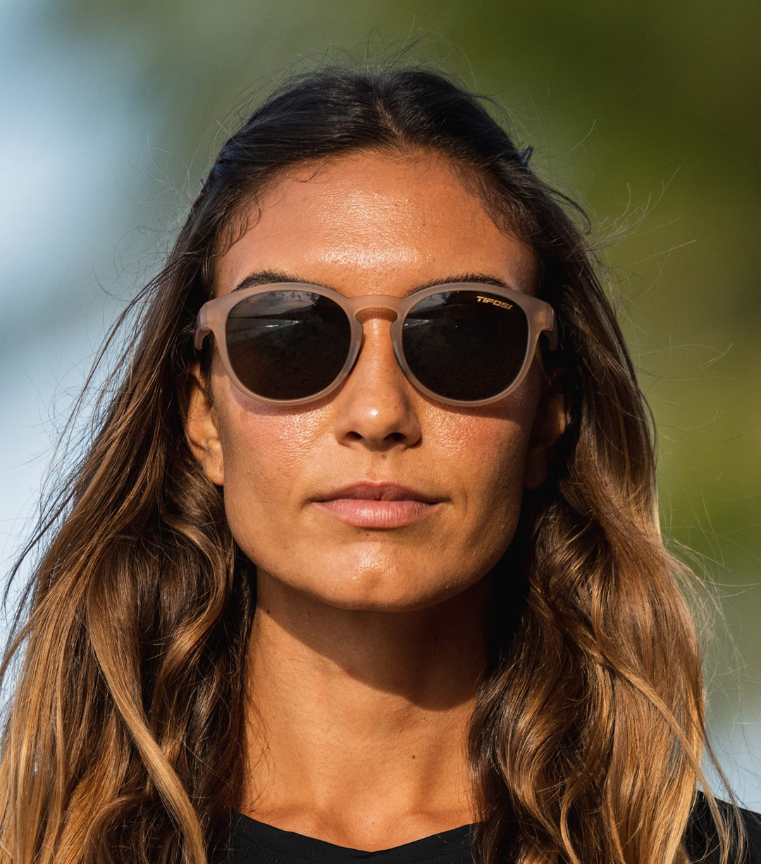 Tifosi Svago Sunglasses (Satin Crystal Brown, Brown)