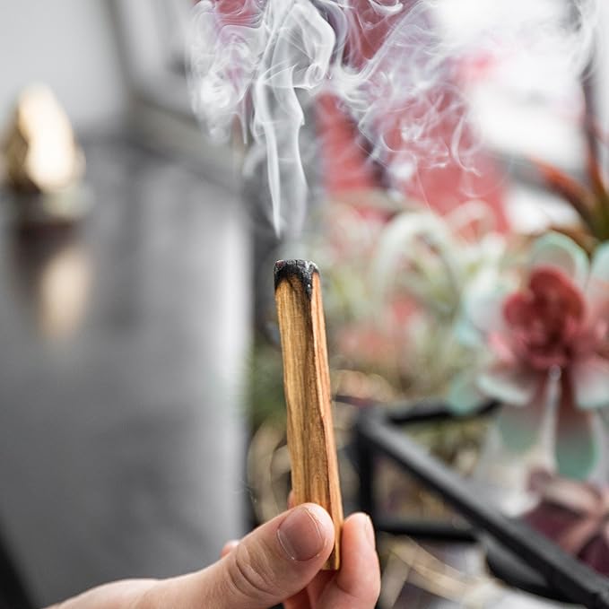 A-Grade Premium Palo Santo Sticks from Peru - Palo Santo Incense - Palo Santo HolyWood Smudge Sticks for Cleansing, Smudging, Meditation and Purification (Palo Santo-8-pack)