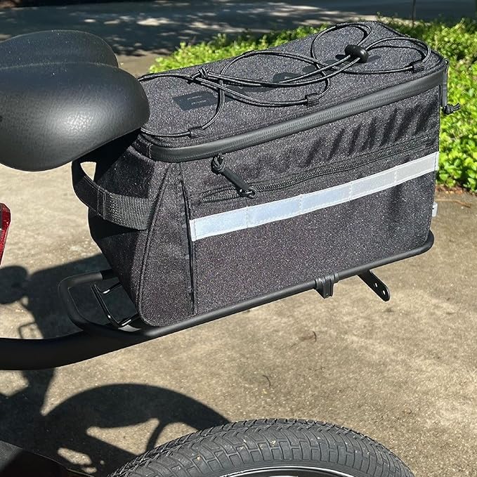BIKASE Big Momma Bicycle Rack - Trunk Bag with MIK Attachment, Black