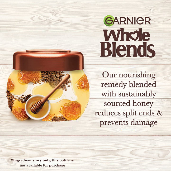 Garnier Whole Blends Care Cream Hair Mask Honey Treasures, 0.68 Ounces