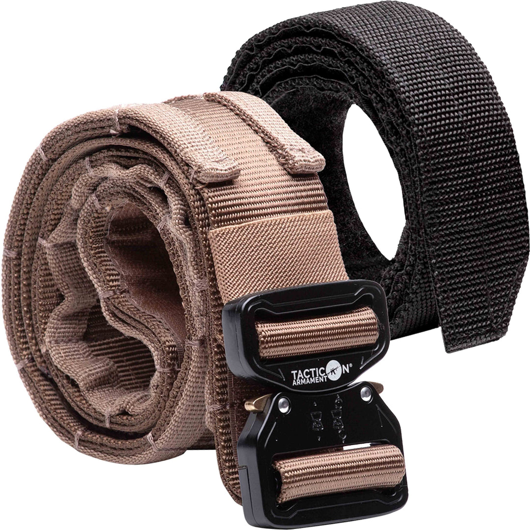 Tacticon Battle Belt V2 | Combat Veteran Owned Company | Tactical Belt Metal Quick Release Buckle | 500D Nylon With Molle