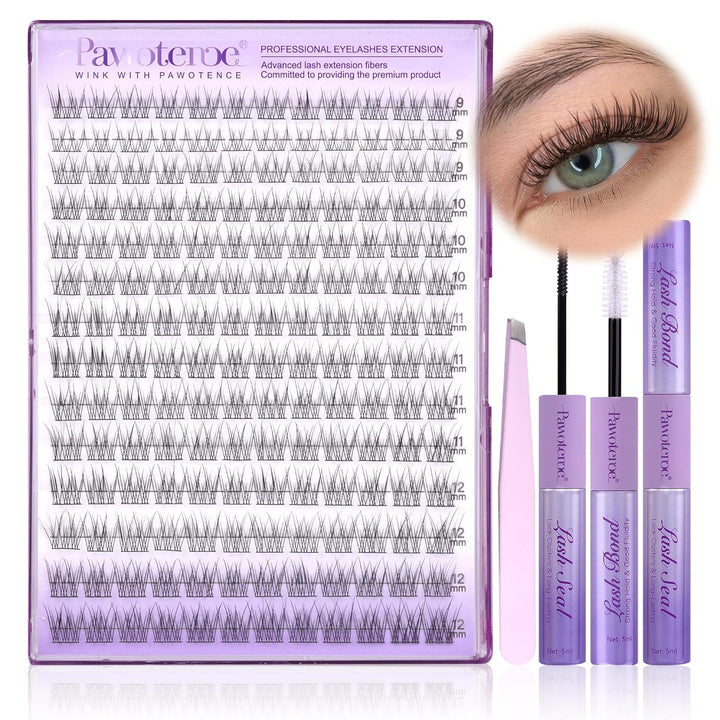 80D Mink Lash Clusters | 240pcs Individual Eyelash Extensions 10-20mm