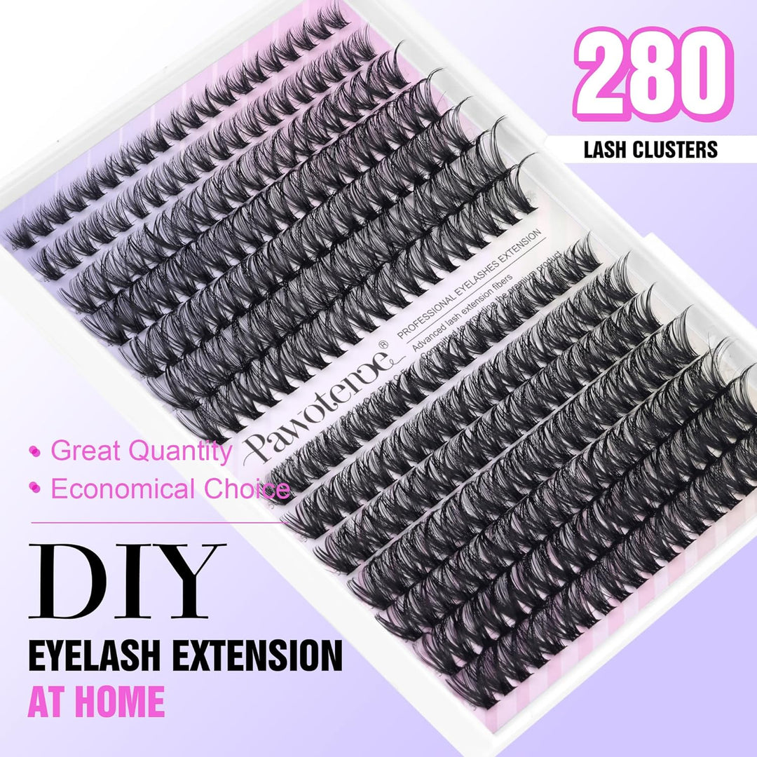 80D Mink Lash Clusters | 240pcs Individual Eyelash Extensions 10-20mm