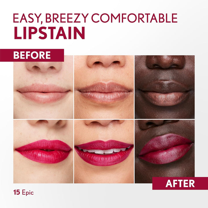 CoverGirl Outlast 15 Epic Lipstain | Vegan, Transfer-Proof, Satin Finish