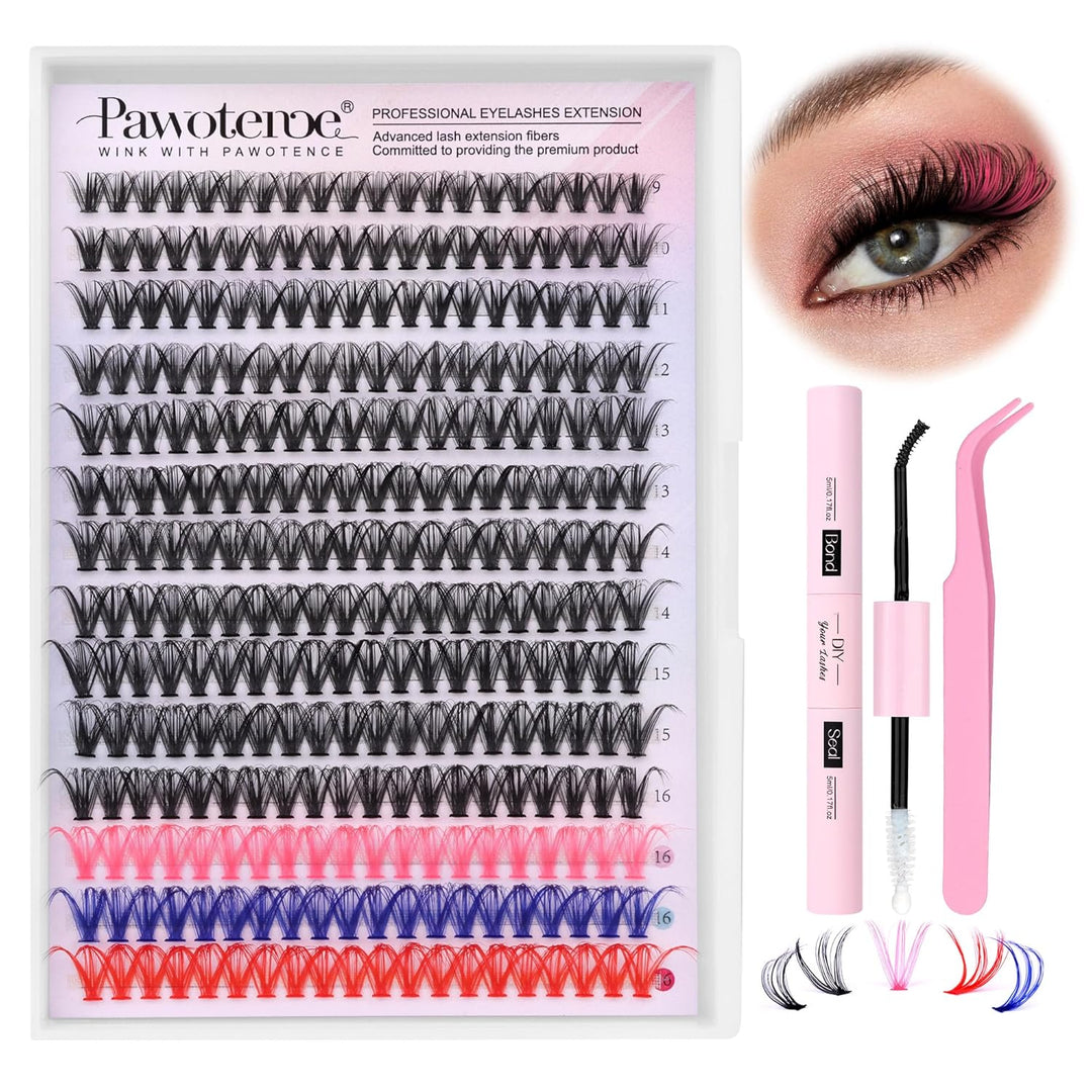 80D Mink Lash Clusters | 240pcs Individual Eyelash Extensions 10-20mm