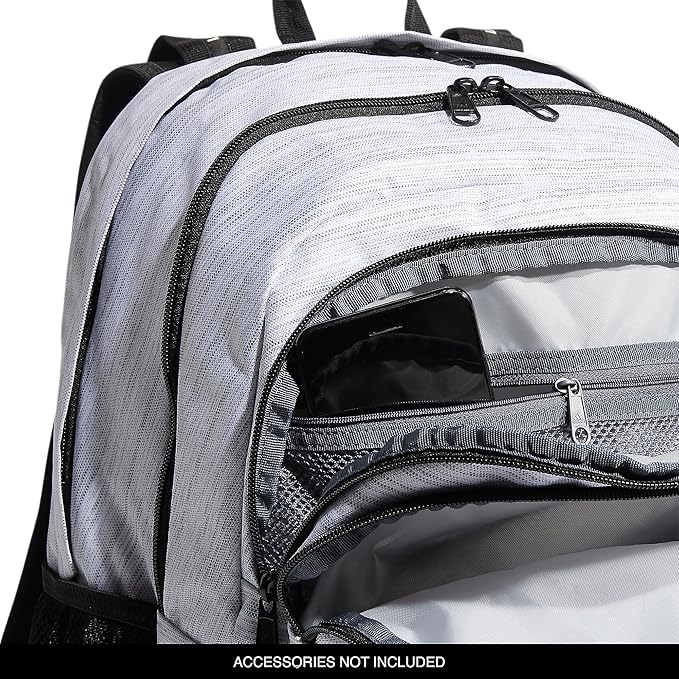 adidas Prime 6 Backpack, Two Tone White/Black, One Size