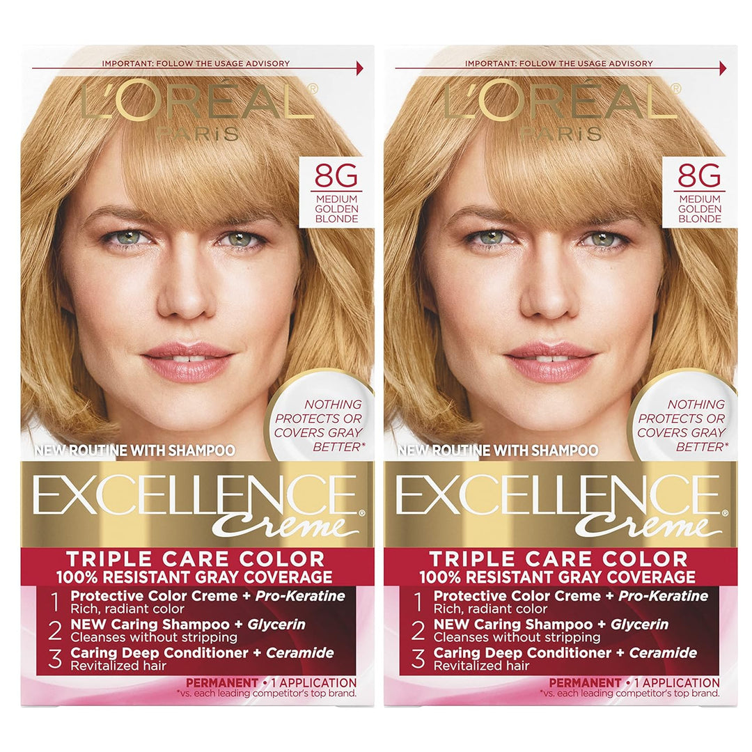 5RB Medium Reddish Brown Hair Color | L'Oreal Paris Excellence Creme – 8 Weeks Gray Coverage