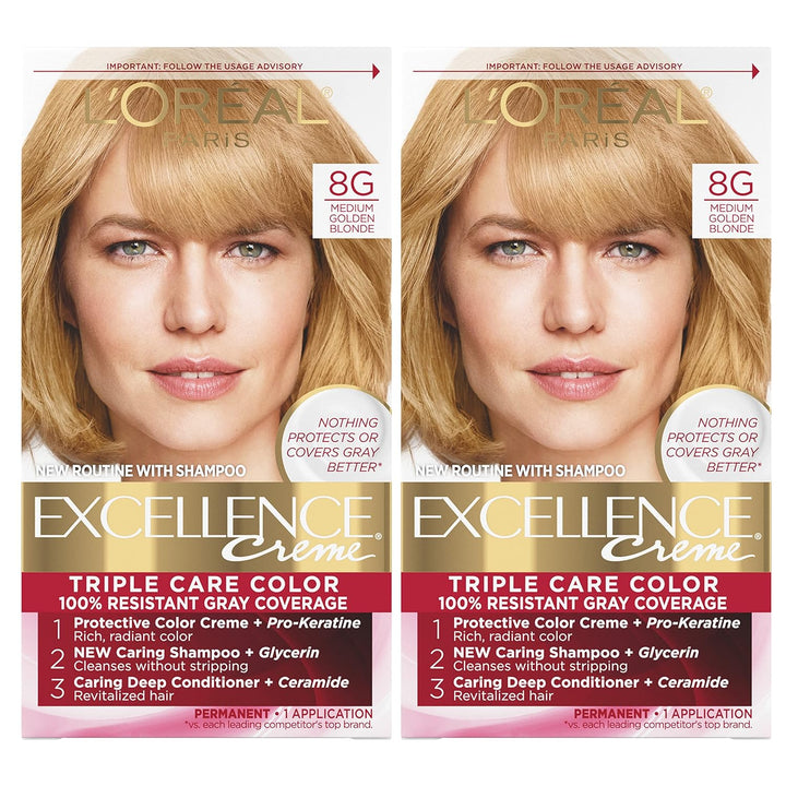 5RB Medium Reddish Brown Hair Color | L'Oreal Paris Excellence Creme – 8 Weeks Gray Coverage