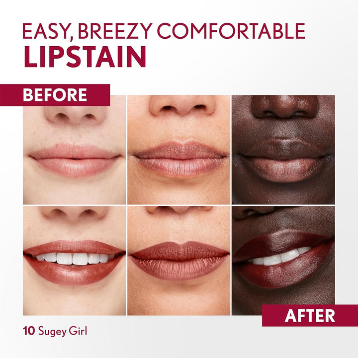 CoverGirl Outlast Lipstain | Vegan, Transfer-Proof, Satin Finish | 0.06oz