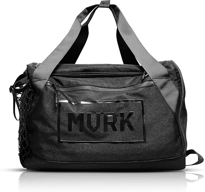 MVRK Waterproof Gym Bag: Durable Heavy Duty Duffle Bag with 8 Optimal Compartments- Water Proof Shoe Pouch and Ball Holder 18"