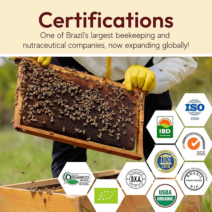 Beelife Propolis Extract, Power Blend Green, Red & Brown Propolis- 100% Pure Extract Bee Propolis Tincture, High Artepillin-C Levels - Natural Antioxidant, Immune Support- from Brazil (30ml/ 1Fl.Oz)