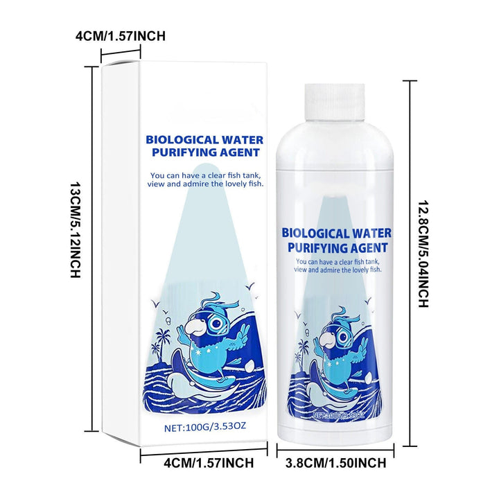 Rwvbm Aquarium Water Purifier & Algaecide Removes Moss,Powder & Waste Improves Water & Fish Health Safe for All Fish Tanks Easy-to-Use (1 Pack)