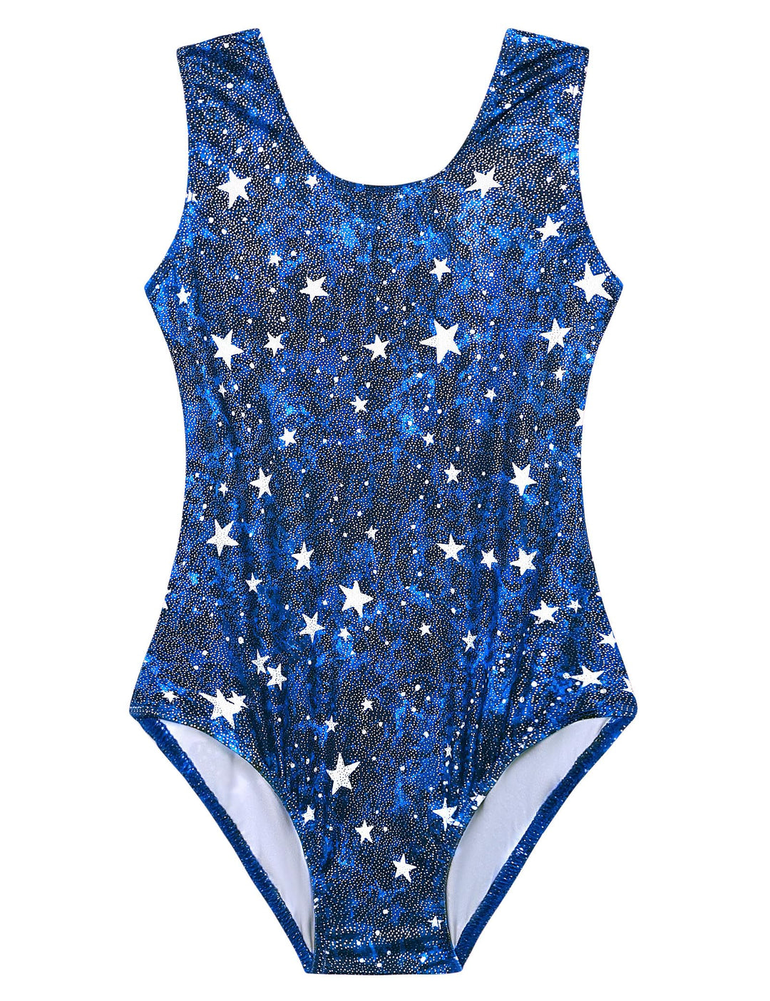 Domusgo Gymnastics Leotards for Girls 5-6 Years Old Dark Blue Sparkly One Piece Tumbling Outfits