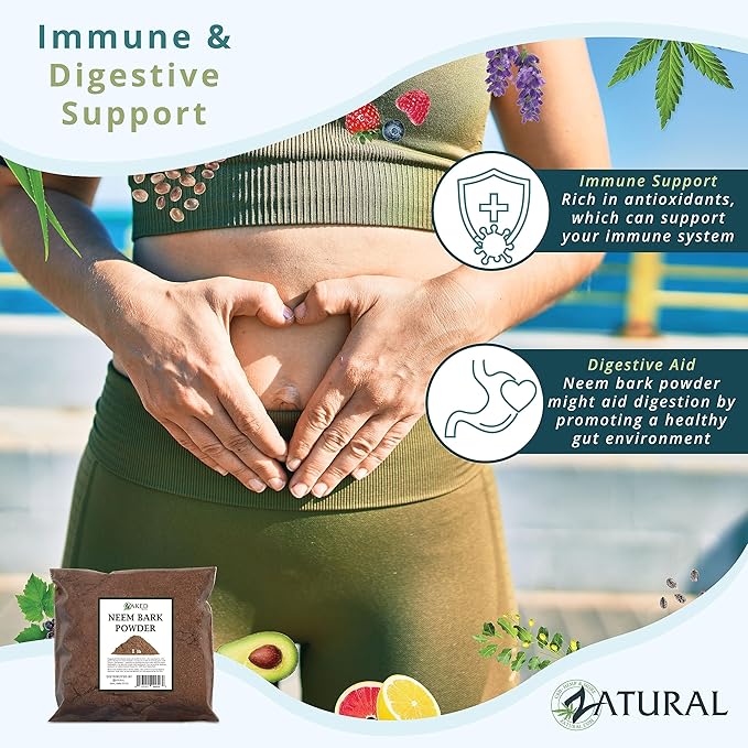 Neem Bark Dental & Digestion Support - 16oz Tooth Powder