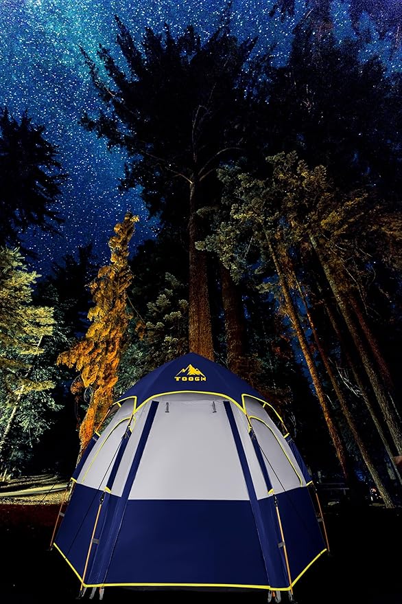 Camping Tent with Instant Setup, 2/3 Person Weatherproof Tent Easy Quick Set Up in 60 Seconds with Rainfly Backpack Tent for Family Camping & Hiking, Upgraded Ventilation,Center Height 66-inch