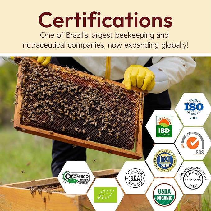 Beelife Red Bee Propolis Extract,100% Pure Extract Bee Propolis Tincture, High Artepillin-C Levels - Natural Immune Support- from Brazil, Certified ISO 22000, Kosher (30ml/ 1Fl.Oz)