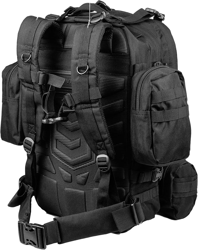 3VGEAR Paratus 3-Day Tactical Backpack, 40L - MOLLE Military Backpack with Rapid Deployment Pack, Pouches, Laptop Sleeve