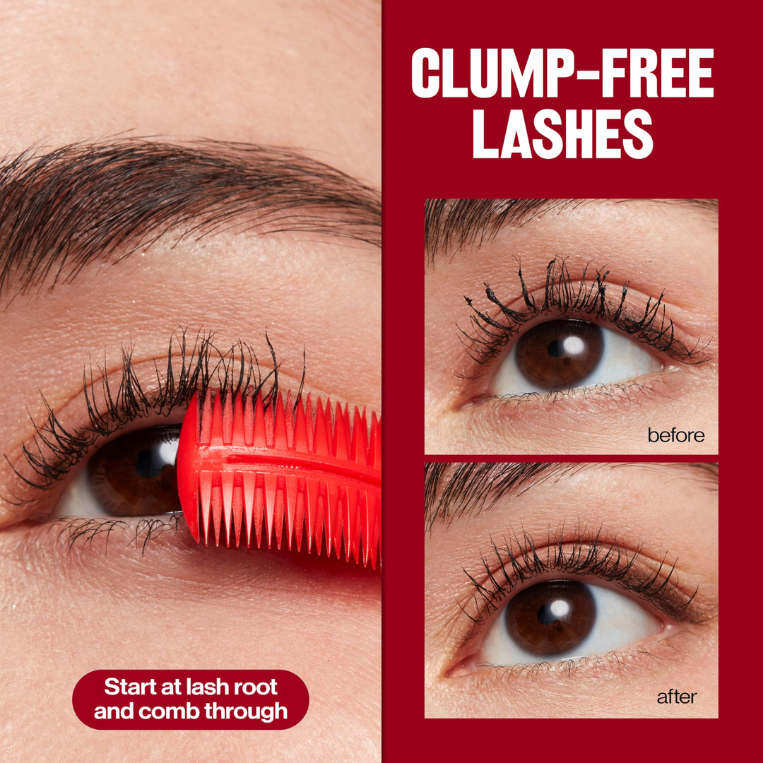 Revlon Lash & Brow Styling Tool, Dual Ended Eyelash Separator & Eyebrow Brush Spoolie, Works with Mascara & Brow Makeup, 1 count