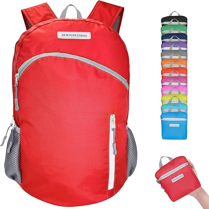 35L Foldable Waterproof Backpack For Outdoor Sports Travel Inside Wet Clothes Compartment Packable For Multiple