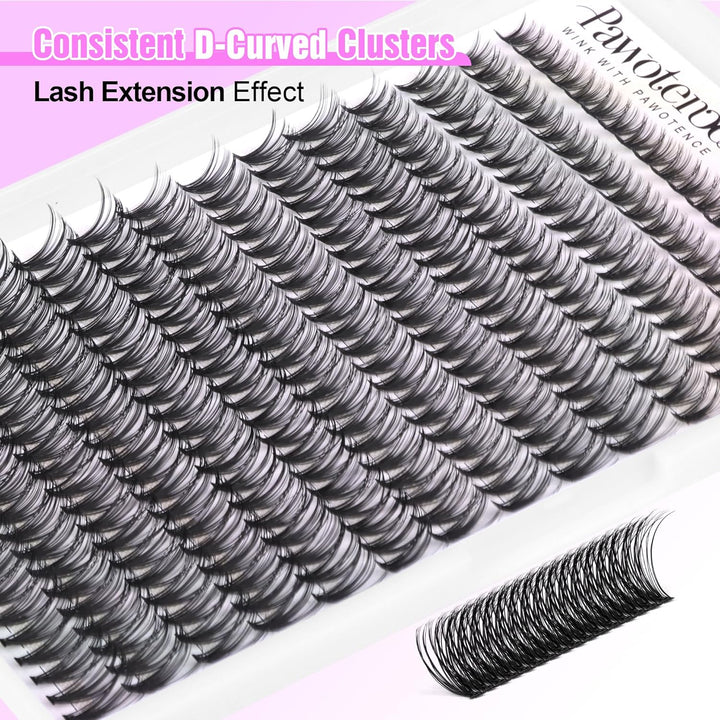 40D Cluster Eyelash Extensions | 280pcs Mix Length 9-16mm | Self-Application