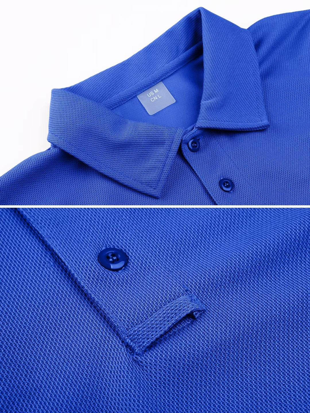 MAGCOMSEN Work Polo Shirts for Men Golf T-Shirts Quick Dry Shirts Summer Shirts Golf Polo Shirts for Men Blue S