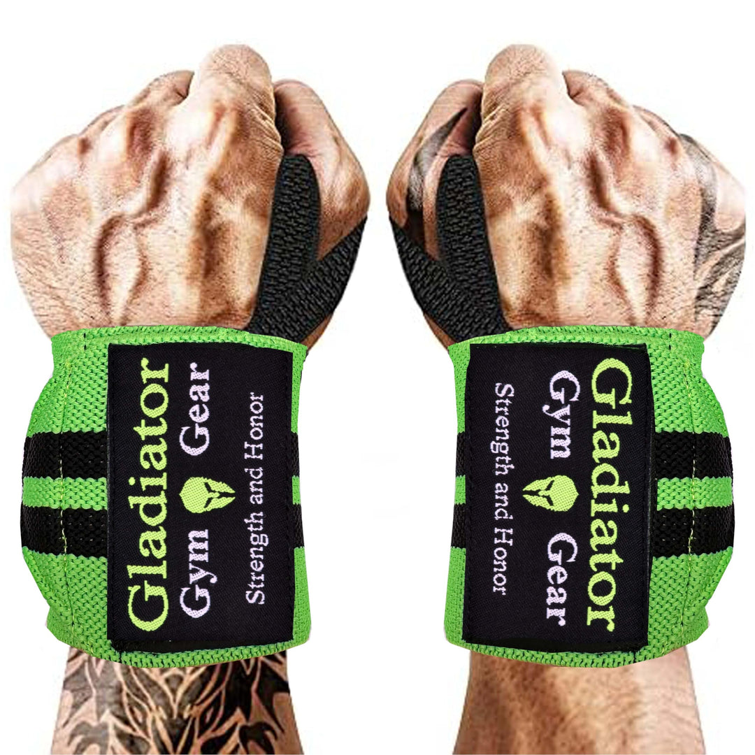Gladiator | Wrist Wraps for Weightlifting | 18 Inch Weight Lifting Wrist Straps for Men & Women