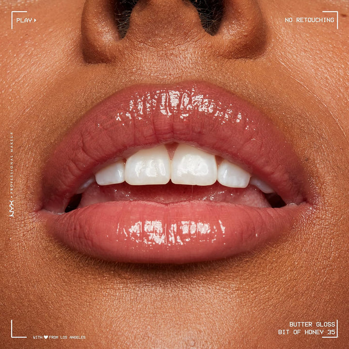 NYX Butter Gloss | Non-Sticky Peach Nude Lip Gloss for All Skin Tones