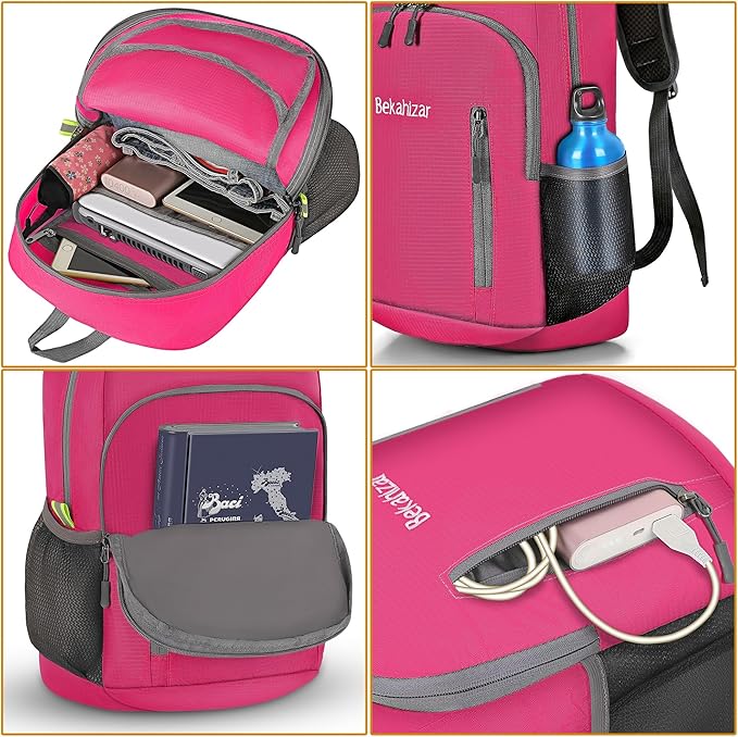 20L Lightweight Foldable Backpack, Small Hiking Daypack for Men Women