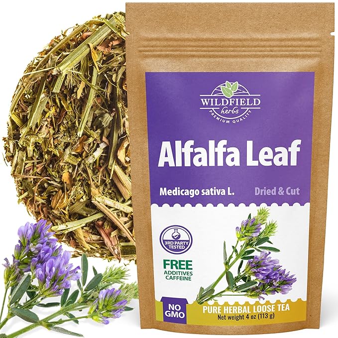 4 oz Alfalfa Leaf Alfalfa Herb Tea (Medicago Sativa) - 113g Tea Bags Herbal