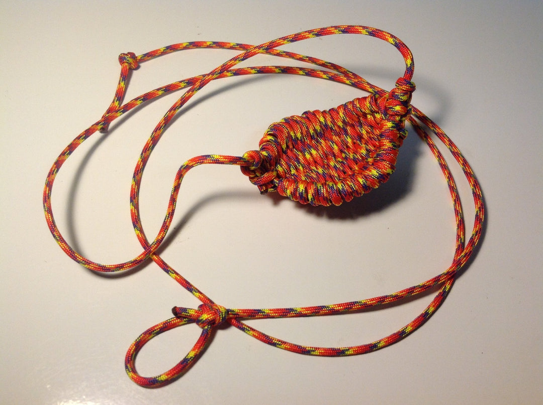 Paracord Shepherd Sling (Old-Fashioned Slingshot) Handmade by David The Shepherd (Phoenix Sunrise)