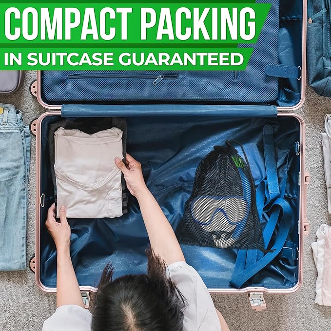 Mesh Bags Drawstring 5Pcs S – Strong, Lightweight, Breathable Mesh Bag with Quick-Dry and Tear-Resistant Design – Easy to Tighten and Adjust for Travel, Sports, Swimming, and Ball Storage