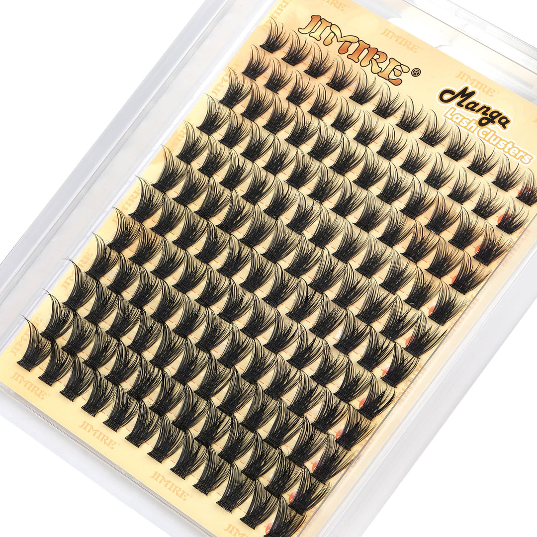 Wispy Lash Clusters Fluffy Eyelash Clusters Natural Look 144Pcs Volume Cluster Eyelash Extensions 10-16MM Wispy DIY Lash Extension Individual Lashes Clusters D Curl Cluster Lashes by JIMIRE