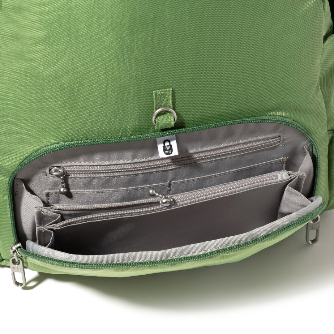 Baggallini Securtex Anti-theft Vacation Backpack for Women - Lightweight Travel Backpack Locking Zipper & RFID Wallet