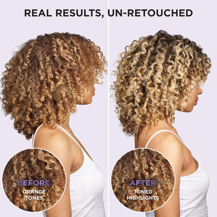 L’Oreal Paris Sulfate Free Brass Toning Purple Conditioner for Blonde, Bleached, Silver, or Brown Highlighted Hair, EverPure, 6.8 Fl Oz (Packaging May Vary)