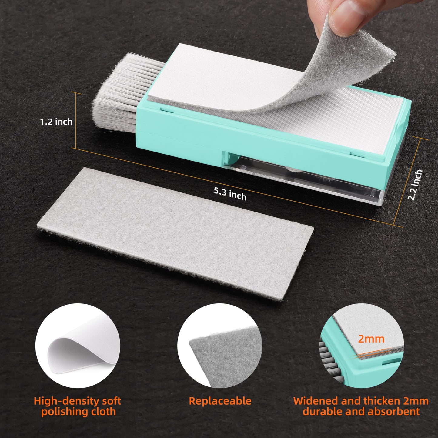 Laptop Screen Keyboard Cleaner Kit, Electronics Cleaning kit Tool for MacBook iPad iPhone Pro Cell Phone, Brush Tool for Tablet, Computer, PC Monitor,Camera with Spray with Patent (Tifny Blue)