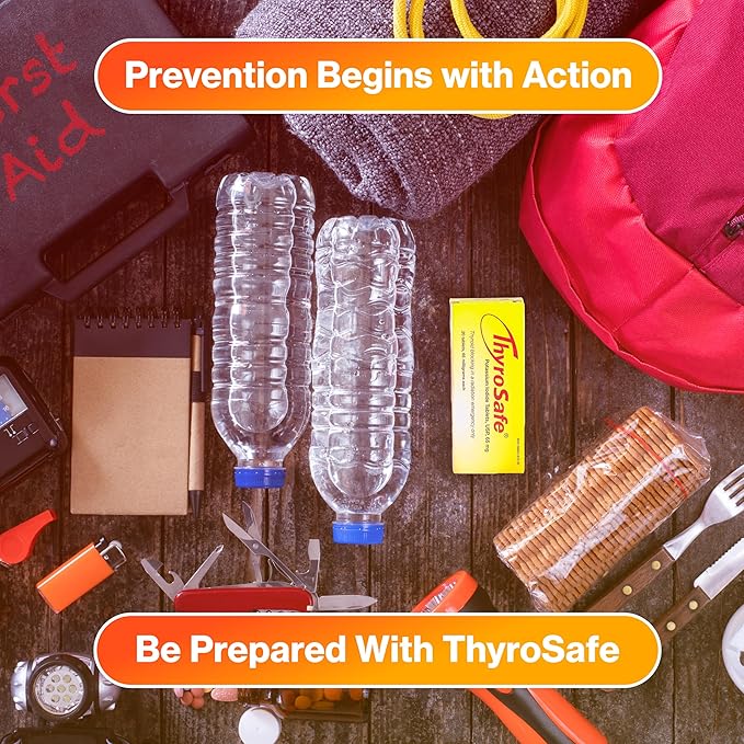 65mg Potassium Iodide Tablets (120 Pack) - Protects Your Thyroid from Nuclear Radiation Exposure