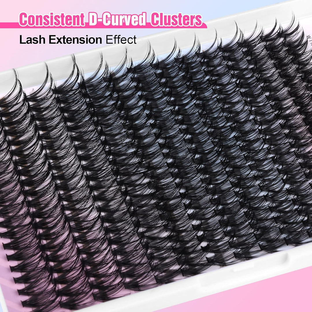 80D Mink Lash Clusters | 240pcs Individual Eyelash Extensions 10-20mm
