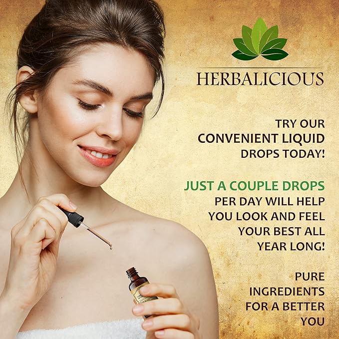 Liver Supplement – Natural Liver Support Drops – Herbal Supplement Drink with Milk Thistle, Angelica Root, Dandelion Root, Turmeric, Peppermint - Liver Cleanse Detox – 2 fl oz