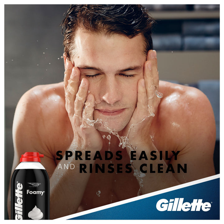 Gillette Foamy Regular Shaving Foam, 2 oz (Pack of 4)