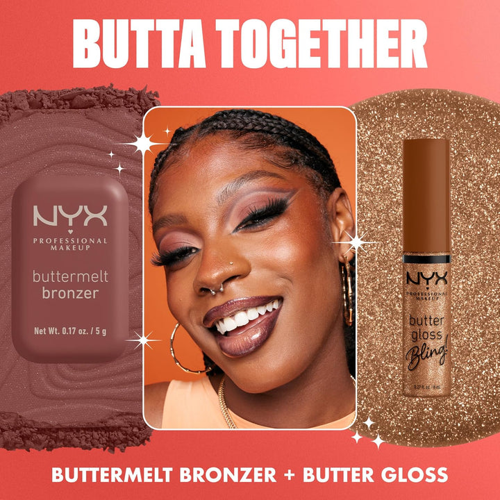 NYX Butter Gloss | Bling Lip Gloss for Shiny, Non-Sticky Vegan Lips