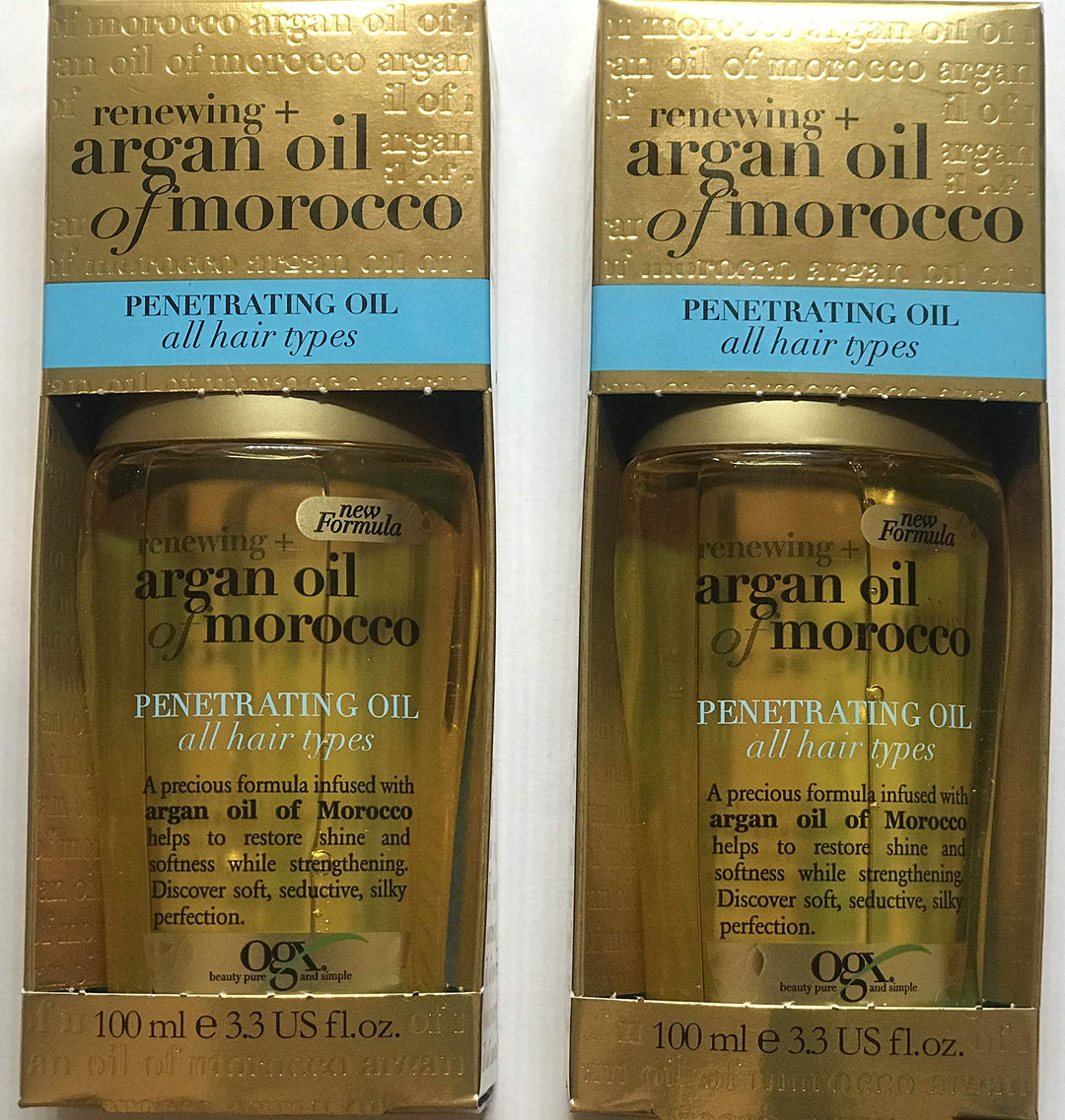 Organix Renewing Moroccan Argan Penetrating Oil, 3.3 Fl Oz (Pack Of 2)