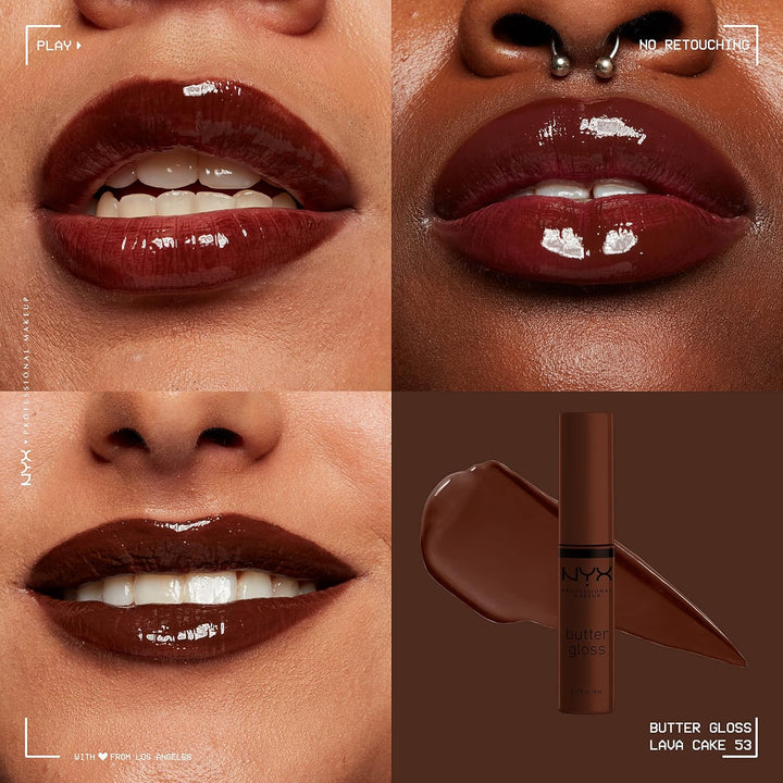 NYX Butter Gloss | Non-Sticky Rich Brown Lip Gloss for All Skin Tones