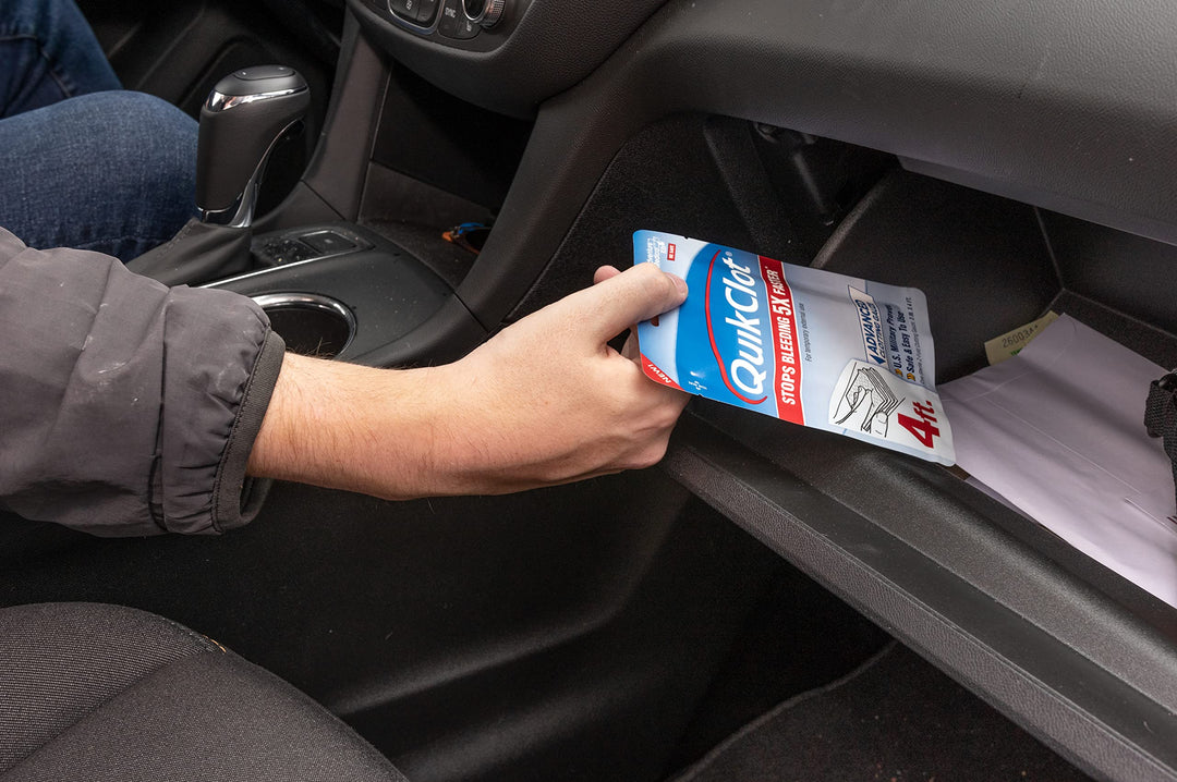 Adventure Medical Kits QuikClot Gauze - Gauze for Emergency Survival Kit, Doomsday Prepping Supplies & More - Stops Bleeding Fast with Kaolin - Flexible Hemostatic Medical Gauze - 3" x 48"