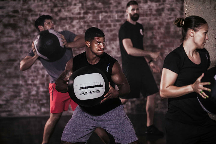 Dynamax 8LB Soft-Shell Medicine Ball Red/Grey