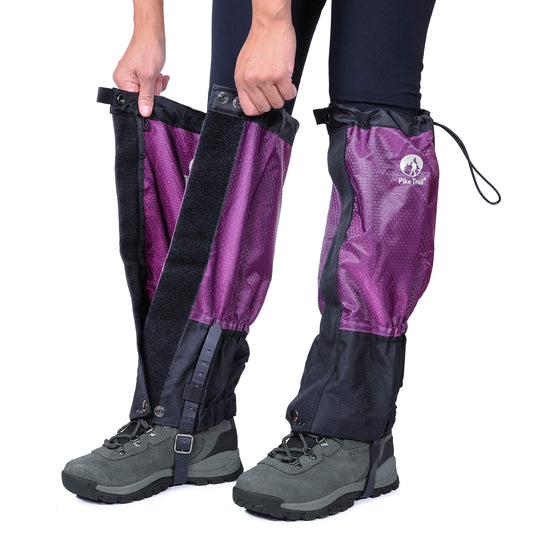 Pike Trail Waterproof Adjustable Leg Gaiters: for Hiking in Mud, Sand, and Snow - Hunting, Mountain Climbing, or Snowshoeing