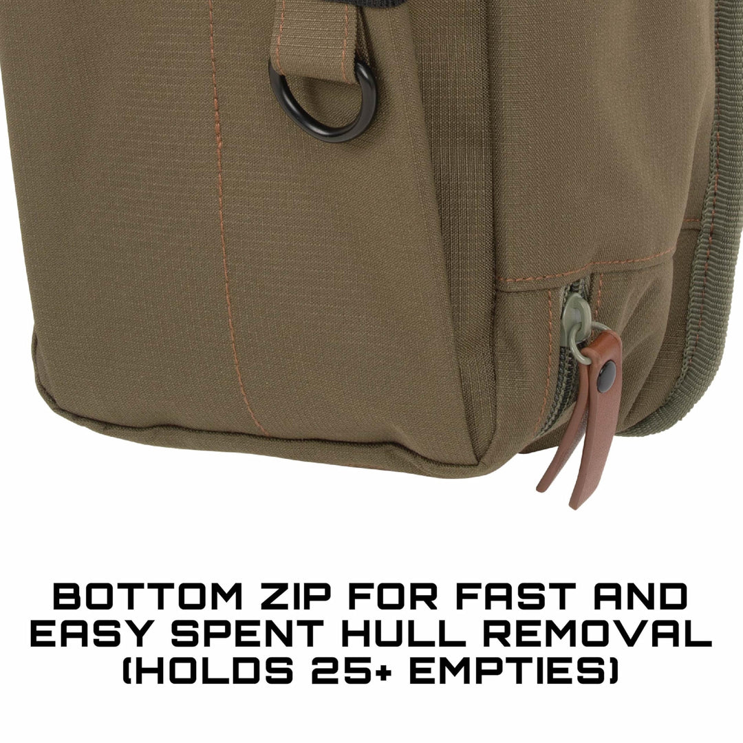 Allen Company Triumph Rip-Stop Shotgun Shell Bag - Clay, Trap, and Skeet Shooting Accessories - Hunting and Gun Range Gear - Olive Green