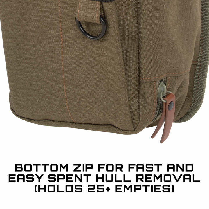 Allen Company Triumph Rip-Stop Shotgun Shell Bag - Clay, Trap, and Skeet Shooting Accessories - Hunting and Gun Range Gear - Olive Green