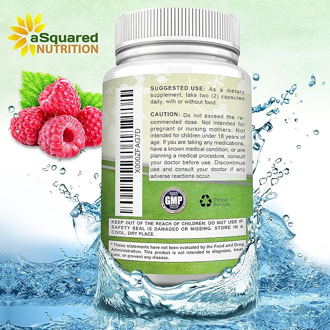 aSquared Nutrition Natural Raspberry Ketones 1000mg-180 Capsules-Weight Loss Supplement, Max Strength Plus Appetite Suppressant Diet Pills, Premium Lean Health Powder to Boost Pure Energy & Metabolism