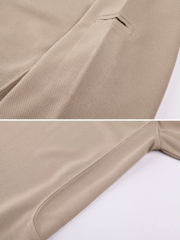 MAGCOMSEN Mens Tactical Polo Shirts Short Sleeve Outdoor Dry Fit Polo Shirt Work T Shirt Khaki S